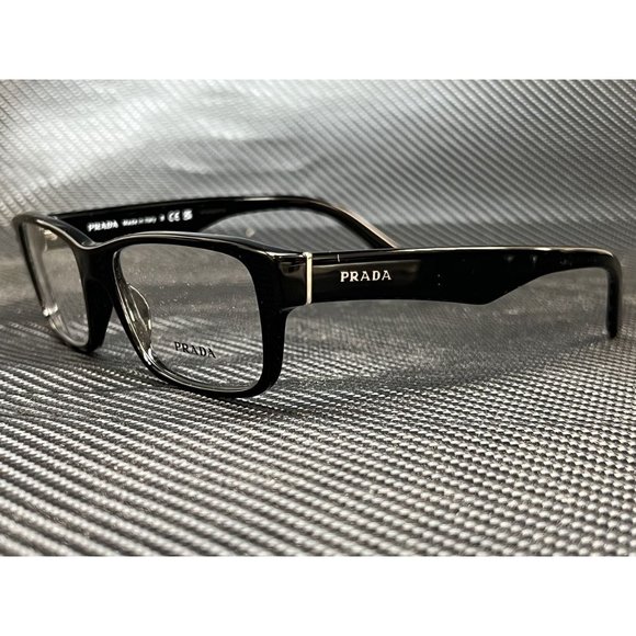 Prada Men's Black Gloss Eyeglasses - Picture 1 of 4